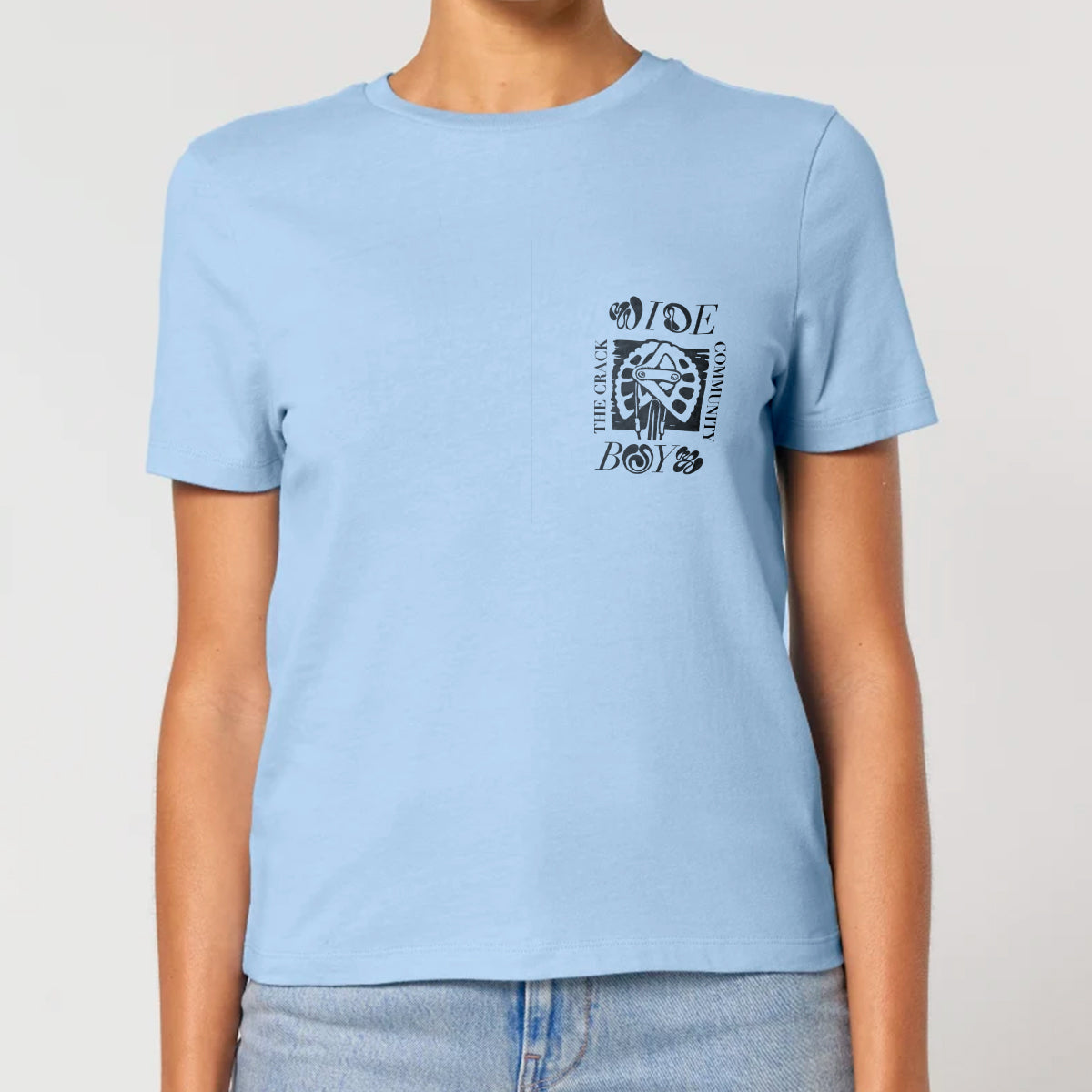 Women's Flower Fist T-shirt, Blue