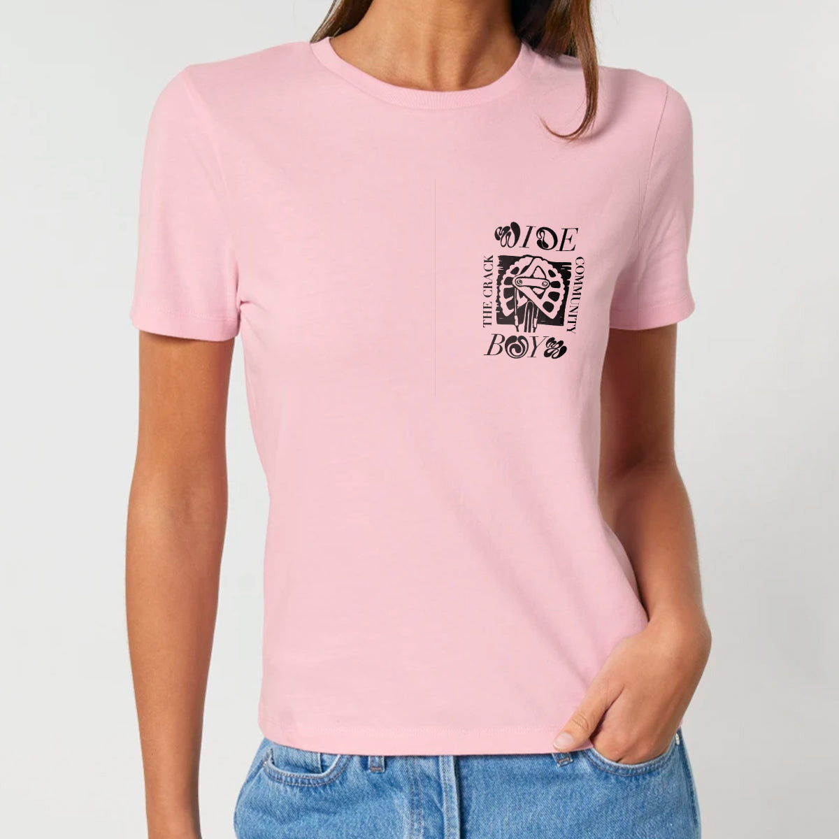 Women's Flower Fist T-shirt, Pink