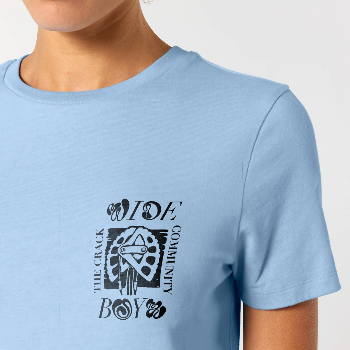 Women's Flower Fist T-shirt, Blue