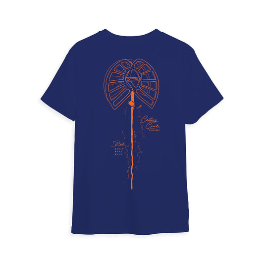 Century Crack T-shirt, Navy Blue