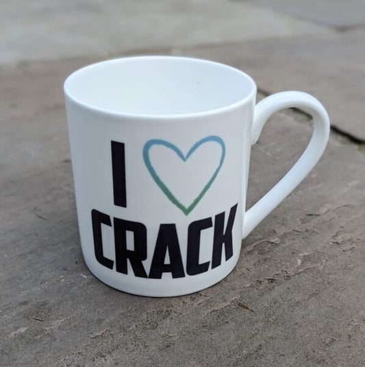 “I love crack” Mug